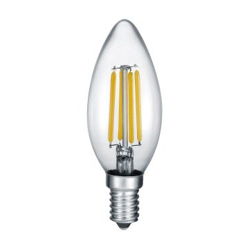 Bec LED/cu filament E14, cu luminÄalbÄcaldÄ2 W Kerze âu0080Trio