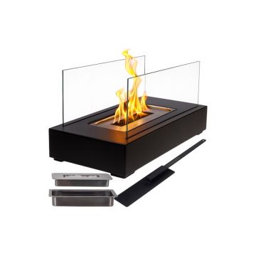 Biosemineu pentru casa si terasa, fara fum, cu biocombustibil, 35x18x17 cm