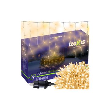 Ghirlanda luminoasa de exterior, 100 LED-uri, turturi alb cald, lungime 6 m, efect flash