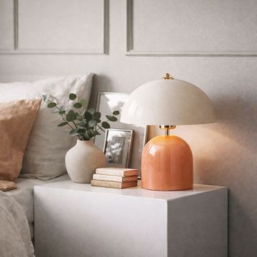 Lampa de masa, Opviq, 780SGN2177, Roz somon