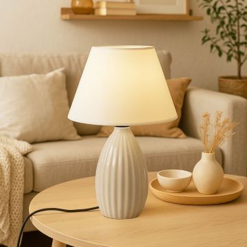 Lampa de masa, Opviq, 780SGN4776, Crem