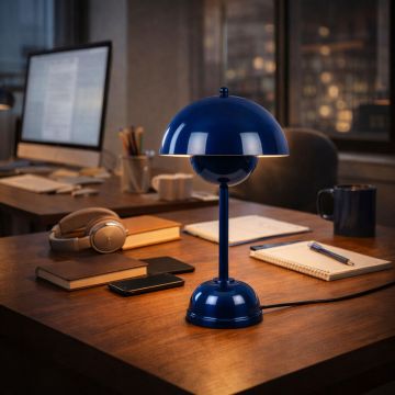 Lampa de masa, Opviq, 892OPV2238, Albastru