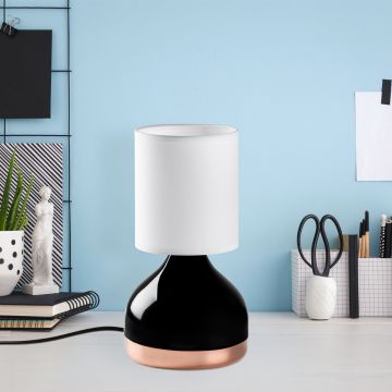Lampa de masa, Opviq, 892OPV2553, Alb/Negru