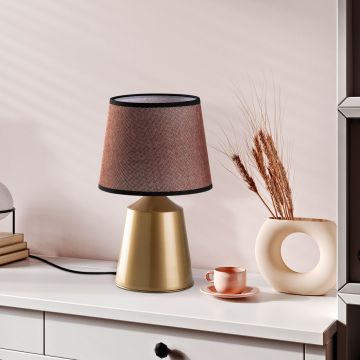 Lampa de masa, Opviq, 892OPV2590, Auriu/Maro