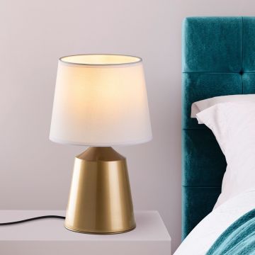 Lampa de masa, Opviq, 892OPV2592, Aur/Alb