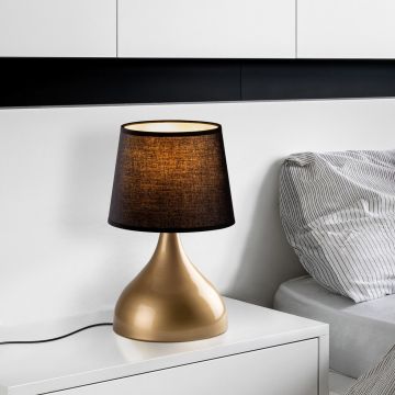 Lampa de masa, Opviq, 892OPV2593, Aur/Negru