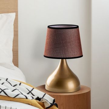 Lampa de masa, Opviq, 892OPV2594, Auriu/Maro