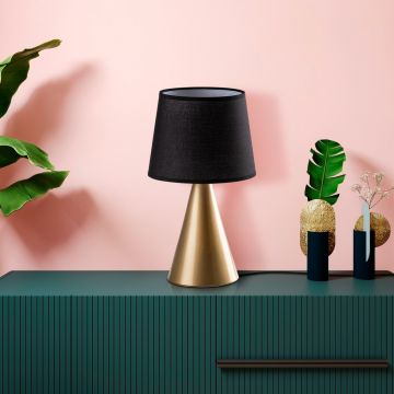 Lampa de masa, Opviq, 892OPV2597, Aur/Negru