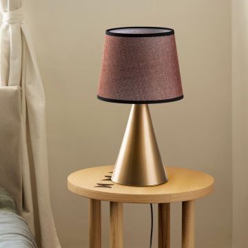 Lampa de masa, Opviq, 892OPV2598, Auriu/Maro