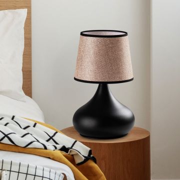 Lampa de masa, Opviq, 892OPV2603, Negru/Bej