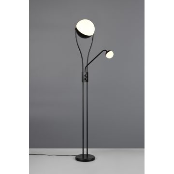 Lampadar Chris, TRIO, 30x180 cm, 18W / 3.8W, 2x SMD, metal, negru mat