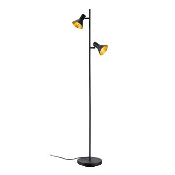 Lampadar negru cu abajur din metal (Ã®nÄu0083lÈu009Bime 144 cm) Nina âu0080Reality