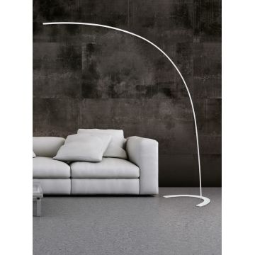 Lampadar Shanghai, TRIO, 65x210 cm, 18W, 1x SMD, metal, alb