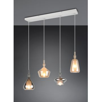 Lustra Aldea, TRIO, 65x9x200 cm, 10W, 4x E14, metal, multicolor