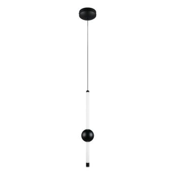 Lustră negru-mat LED cu intensitate reglabilă Melita – Trio