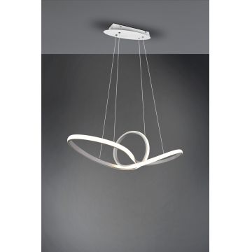 Lustra Sansa, RL, 80x26.5x150 cm, 28W, 1x SMD, metal, alb mat