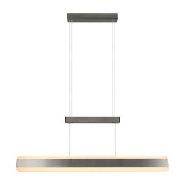 LustrÄargintiu-mat LED cu abajur din metal Arcola âu0080Trio