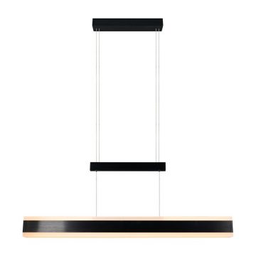 LustrÄnegru-mat LED cu abajur din metal Arcola âu0080Trio