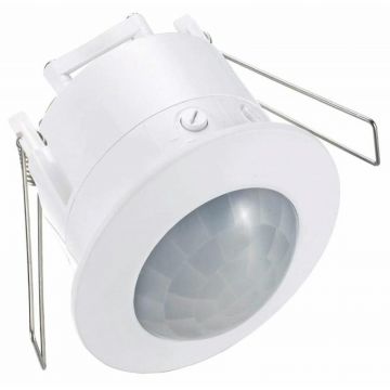 Senzor miscare infrarosu, montare tavan, 360 grade, 1200W, 75 x 70 cm, alb