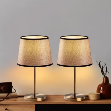 Set de lămpi de masă, Opviq, 892OPV2230, Maro antichizat