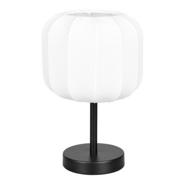 VeiozÄalbÄu0083/negru-mat din metal cu abajur textil (Ã®nÄu0083lÈu009Bime 30 cm) Madleine âu0080Reality